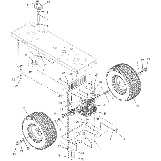 Countax E36 Mulcher - From 01-05-2017 - 13A Rear Transmission (W216K E36 Mulcher)
