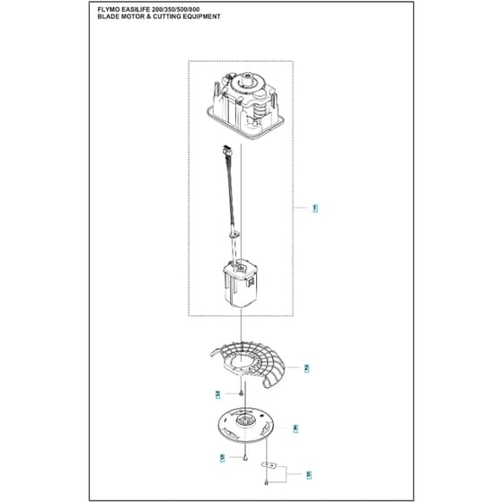 Flymo EasiLife -  - Robot Mower Blade Motor & Cutting Equipment