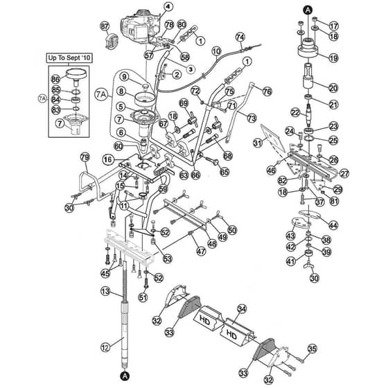 Belle Easy Screed Pro - Main Assembly (From January 2005)