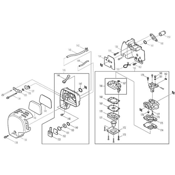 Makita EBH252L - Brush Cutter - Power Tool 04 Diagram