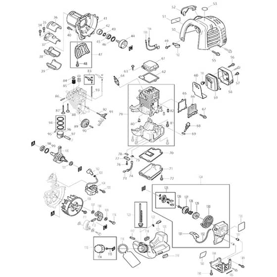 Makita EBH253L - Brush Cutter - Power Tool 03 Diagram