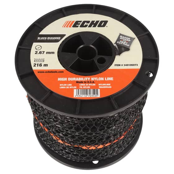 Genuine Echo Black Diamond 2.67mm x 216m Strimmer Line - 340105073 (Twisted Square)