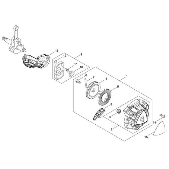 RECOIL STARTER PULLY