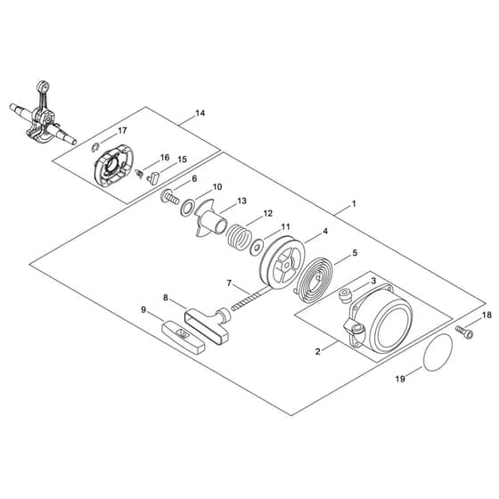 RECOIL STARTER PULLY