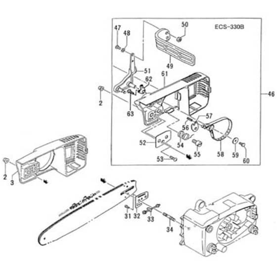 Tanaka ECS-330B - Side Case Chain Brake