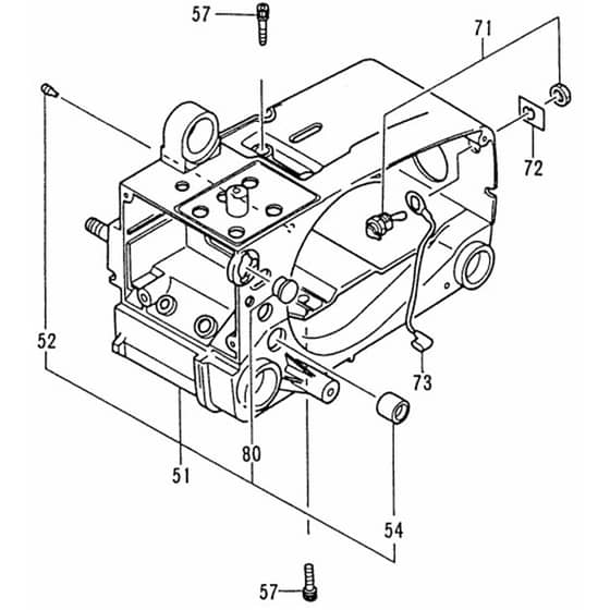 Tanaka ECS-3350-BCD - Engine Case