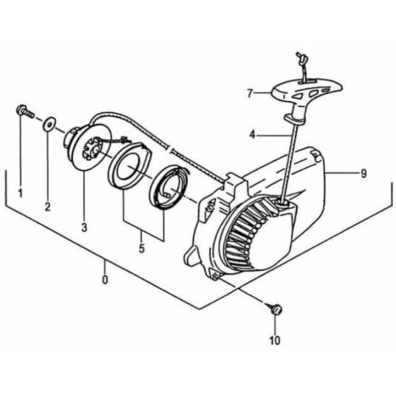 Tanaka ECS-3351 - Recoil Starter