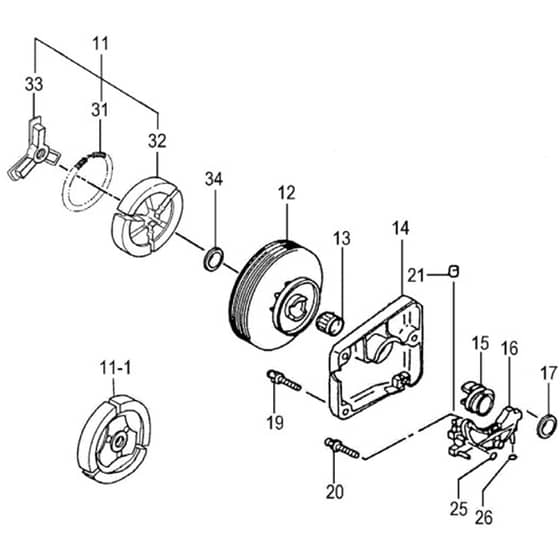 Tanaka ECV-3801 - Clutch Oil Pump