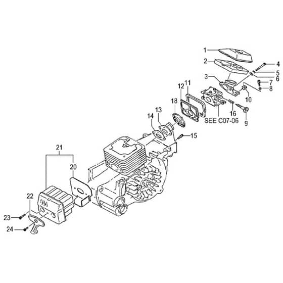 Tanaka ECV-4501 - Air Cleaner Muffler