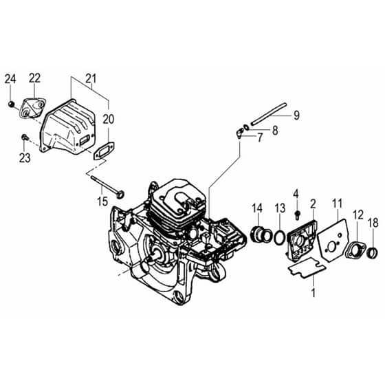 Tanaka ECV-5601 - Air Cleaner Muffler