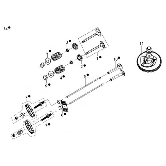 ED 92/16 KH (K1600AVD) - 2021 - Efco Ride On Mower Valves Diagram