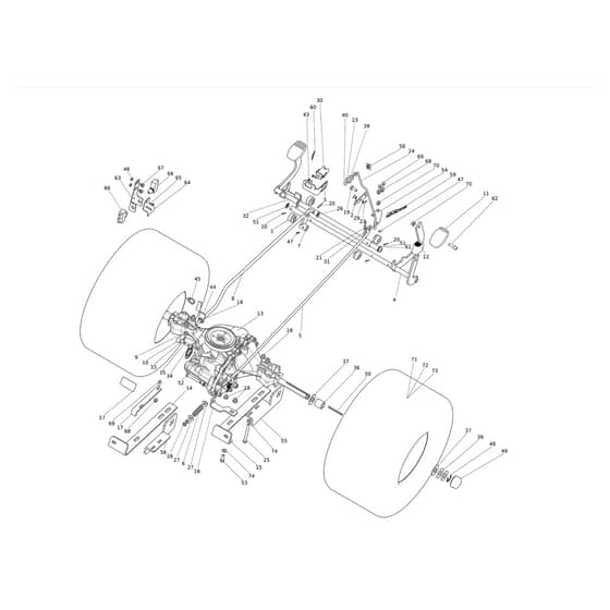 ED 92/16 KH (K1600AVD) - 2024 - Efco Ride On Mower Transmission Diagram