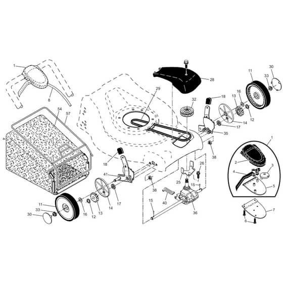 McCulloch EDITION 1 - 96141023400 - 2010-02 - Drive Parts Diagram