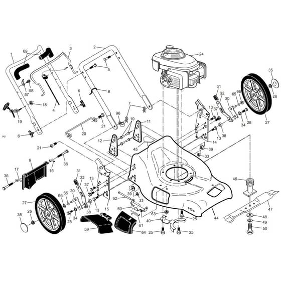 McCulloch EDITION 1-R - 96141023300 - 2010-02 - Drive Parts Diagram