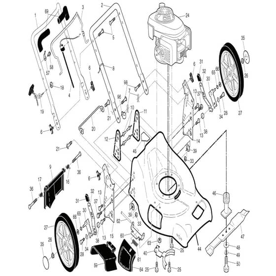 McCulloch EDITION 1-R - 96141023301 - 2010-03 - Frame Parts Diagram