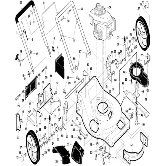 McCulloch EDITION 1XXL - 96141014600 - 2007-08 - Frame Parts Diagram