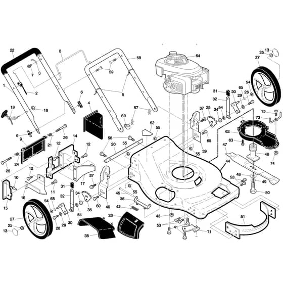 McCulloch EDITION 1XXL - 96141014601 - 2008-09 - Frame Parts Diagram