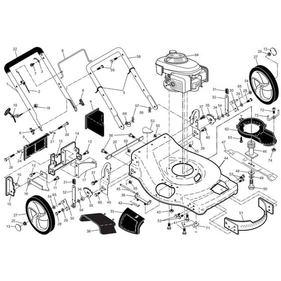 McCulloch EDITION 1XXL - 96141014601 - 2010-10 - Drive Parts Diagram