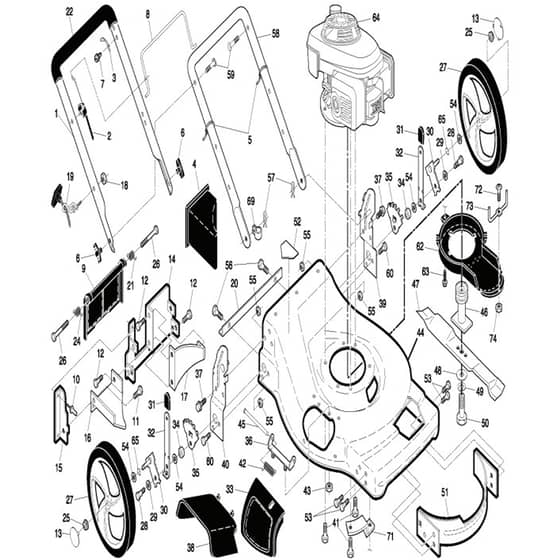 McCulloch EDITION 1XXL-R - 96141016300 - 2008-02 - Frame Parts Diagram
