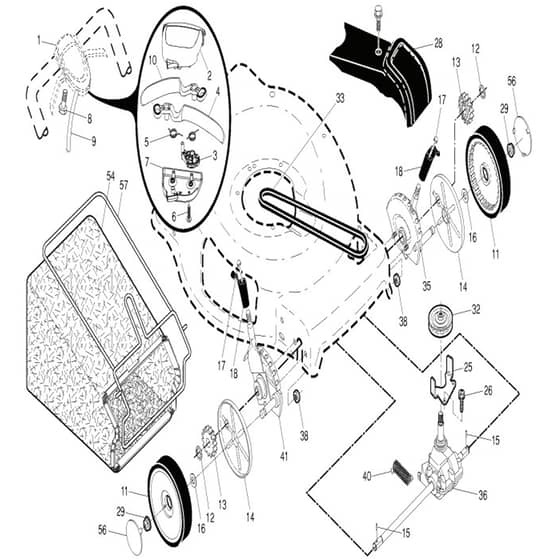 McCulloch EDITION XXL - 96141023000 - 2010-03 - Drive Parts Diagram