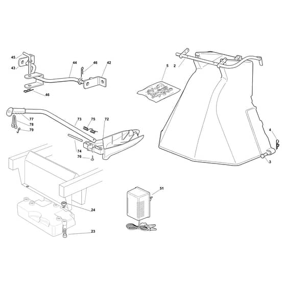 EF 103/16 K - 2020 - Efco Ride On Mower Optionl on request Diagram