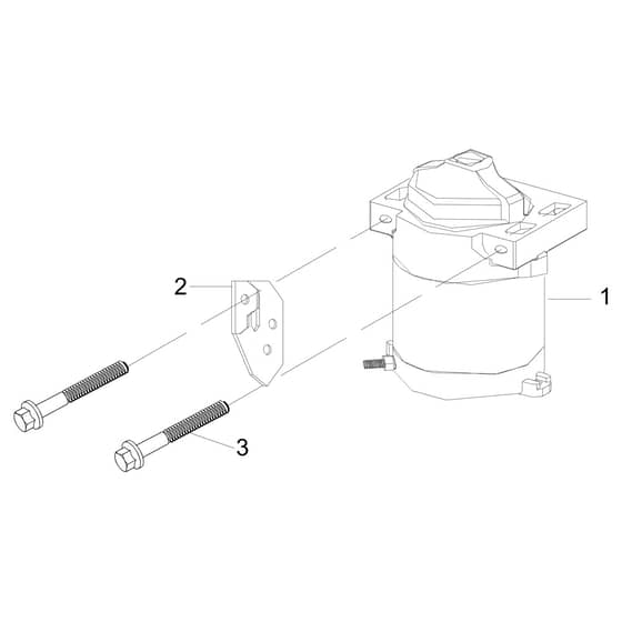 EF 106/16 KH (K1600AVD - EURO5) - 2019 - Efco Ride On Mower Starter lever Diagram