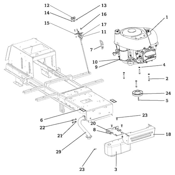 EF 106/16 KH (K1600AVD - EURO5) - 2021 - Efco Ride On Mower Engine Diagram