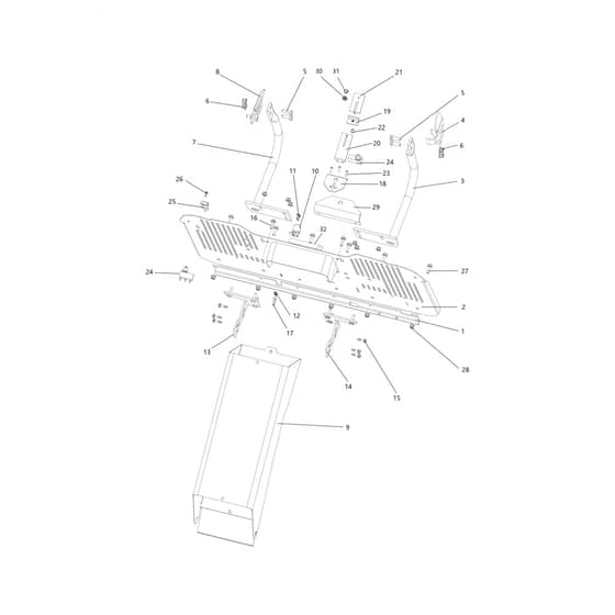 EF 106/16 KH (K1600AVD - EURO5) - 2024 - Efco Ride On Mower Chute and collector assy Diagram