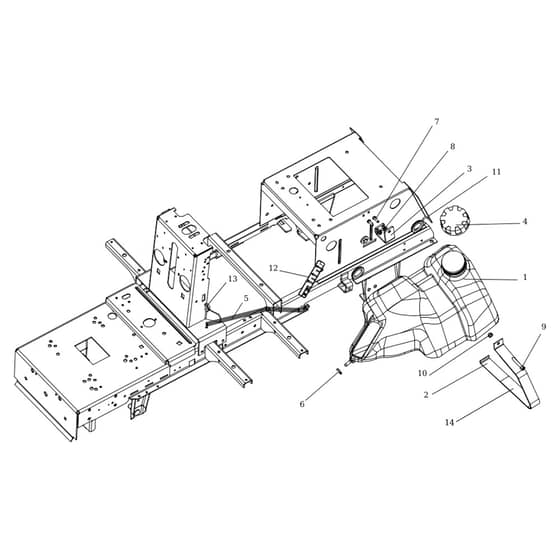 EF 106/16 KH (K1600AVD - EURO5) - 2024 - Efco Ride On Mower Tank Diagram