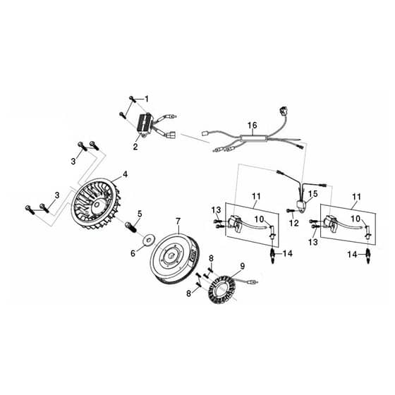EF 106/24 KH 4X4 (K2400AVD V-twin) - 2017 - Efco Ride On Mower Top cover Diagram