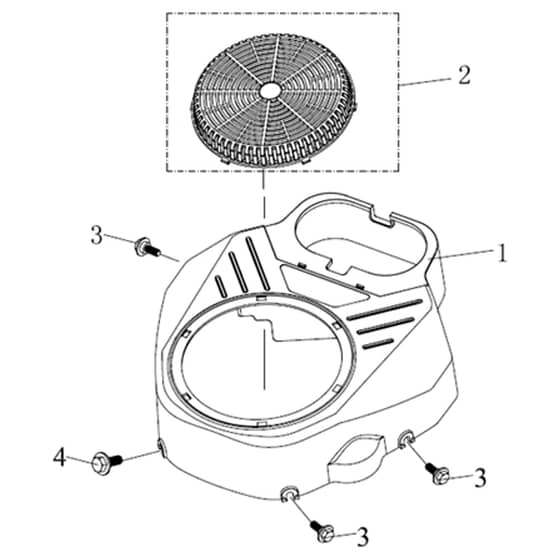 EF 106/24 KH 4X4 (K2400AVD V-twin) - 2017 - Efco Ride On Mower Air filter (from 05/17) Diagram