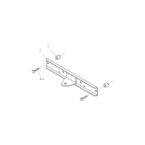 EF 109L/19 K V - 2025 - Efco Ride On Mower Towing hitch Diagram