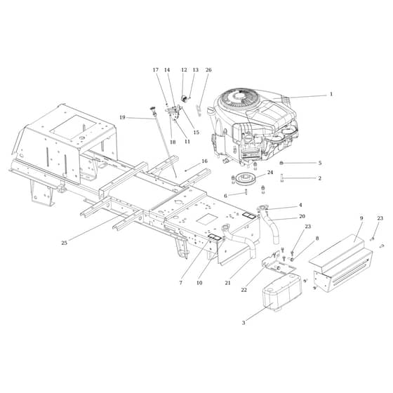 EF 124/22 H - 2015 - Efco Ride On Mower Engine Diagram