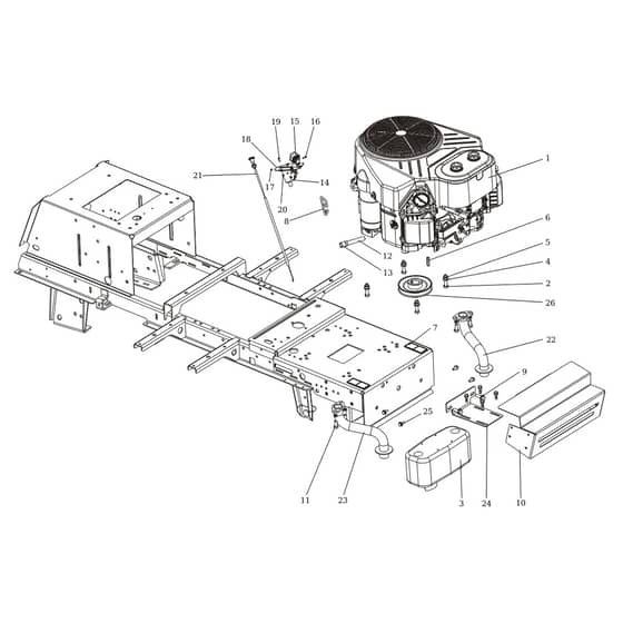 EF 124/22 H - 2017 - Efco Ride On Mower Engine Diagram