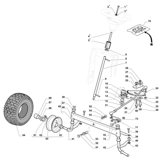 EF 84/14.5 K H - 2020 - Efco Ride On Mower Steering Diagram