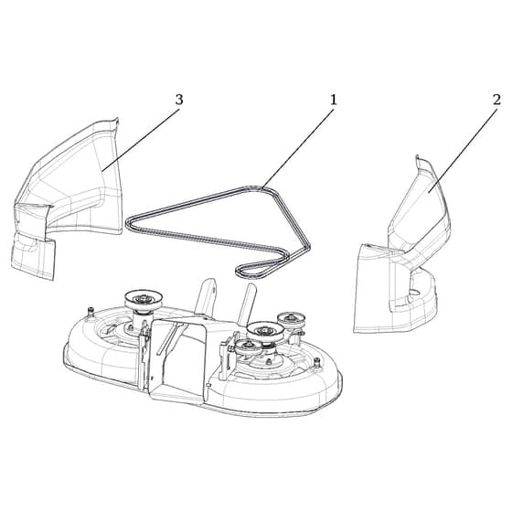 EF 92/13H - 2016 - Efco Ride On Mower Mowing deck 02 Diagram