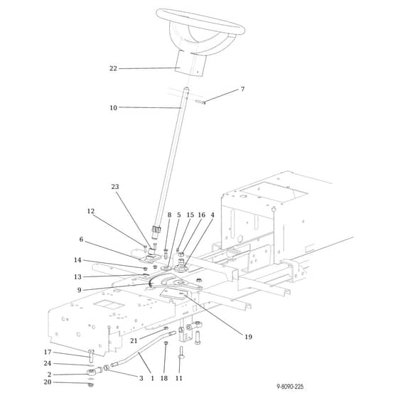 EF 92/13H - 2018 - Efco Ride On Mower Steering Diagram