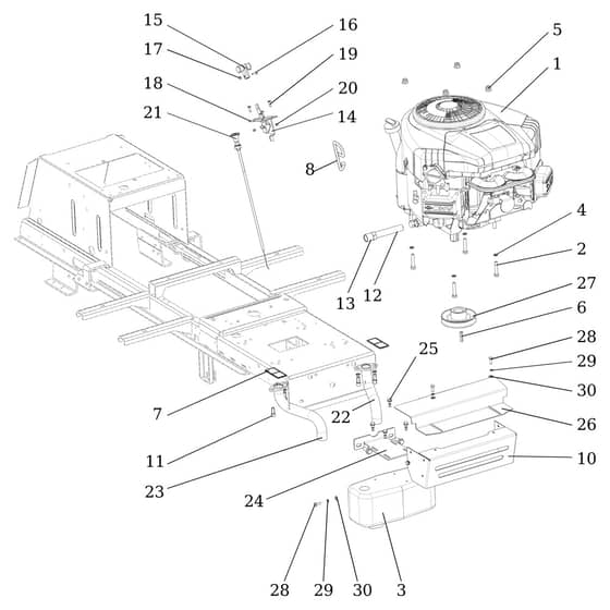 EF 92/24 KH (K2400AVD TWIN) - 2019 - Efco Ride On Mower Engine Diagram
