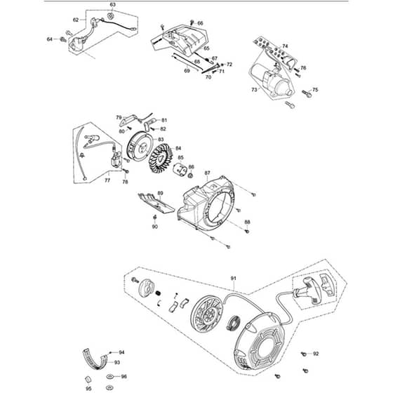Makita EG5550A - Petrol Generator - Power Tool 04 Diagram