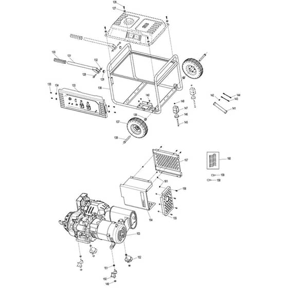 Makita EG5550A - Petrol Generator - Power Tool 06 Diagram