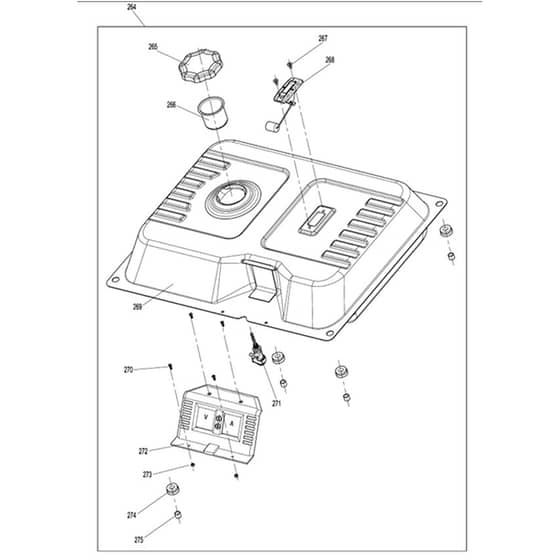 Makita EG5550A - Petrol Generator - Power Tool 09 Diagram