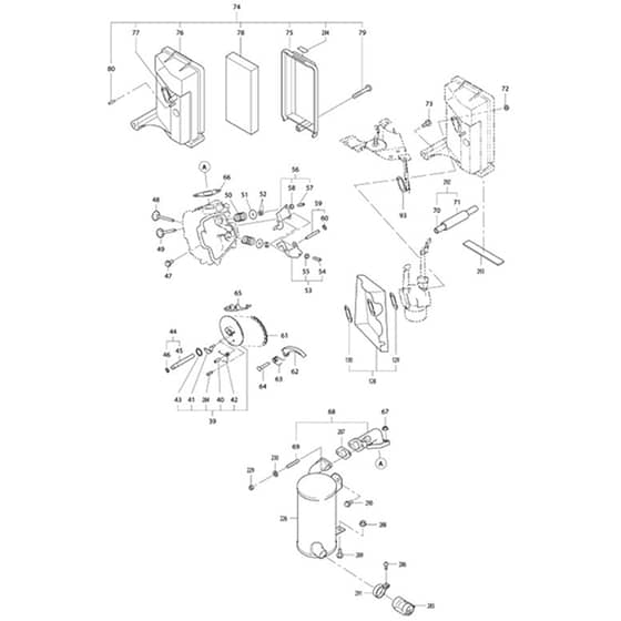 Makita EG601A - Generator - Power Tool 03 Diagram