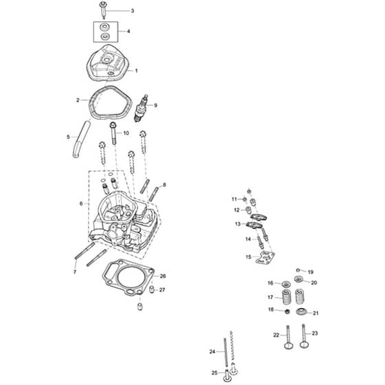 Makita EG6050A - Petrol Generator - Power Tool 01 Diagram