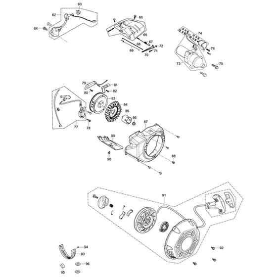 Makita EG6050A - Petrol Generator - Power Tool 04 Diagram
