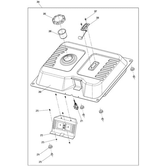 Makita EG6050A - Petrol Generator - Power Tool 09 Diagram