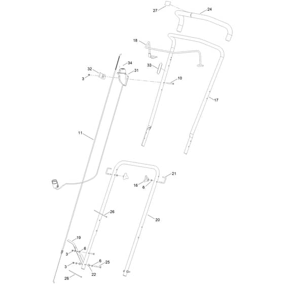 Toro eHoverPro 450 - 02614T (400000000 - 416999999) Handle