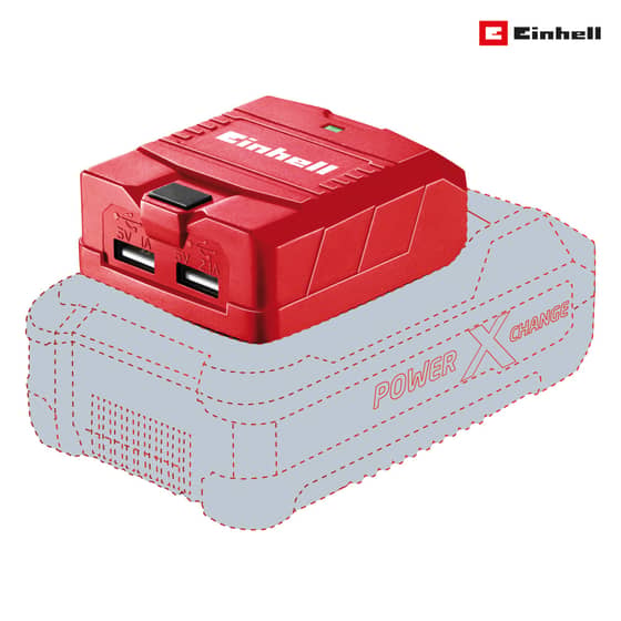 Einhell TE-CP 18 LI USB-Solo Power X-Change Charger 18 Volt 1-2.1Ah Li-Ion - 45.141.20