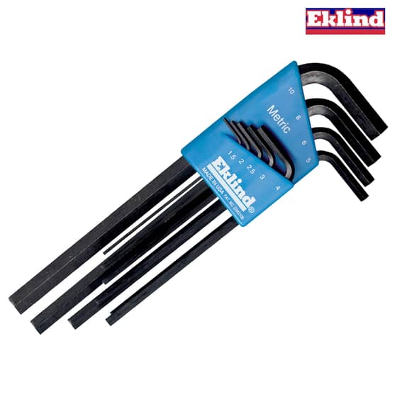 Eklind Hexagon Key Long Arm Set of 9 Metric (1.5-10mm) - REK10609