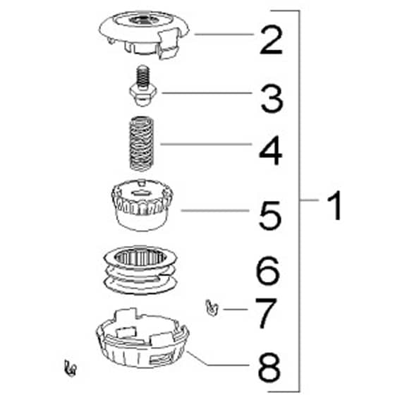 McCulloch ELITE 1 610 L - 2007-03 - Cutting Equipment (1) Parts Diagram
