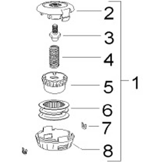 McCulloch ELITE 1 810 BT - 2007-02 - Cutting Equipment (2) Parts Diagram